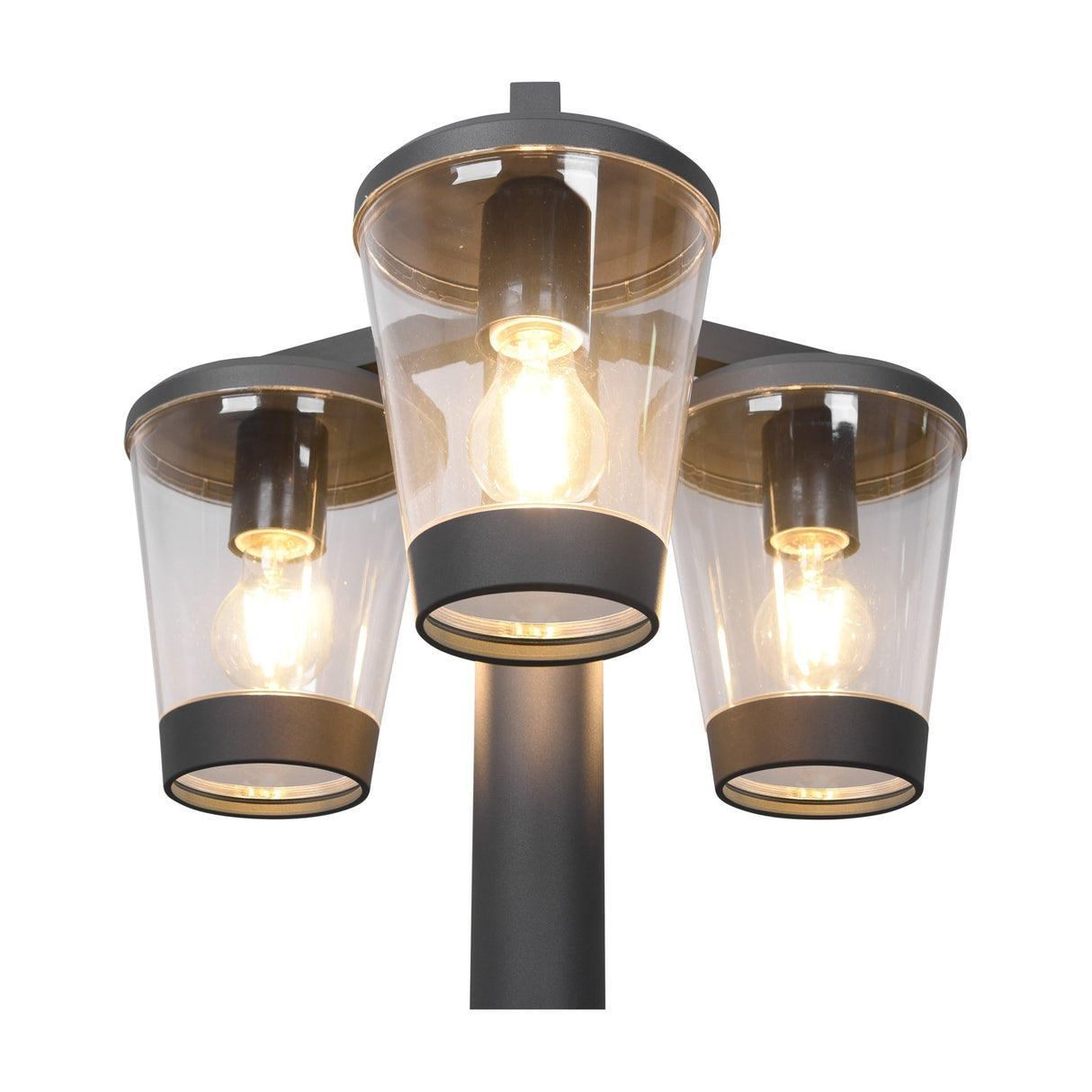 Cavado 3 Light Lantern Outdoor Lamp Post – Anthracite