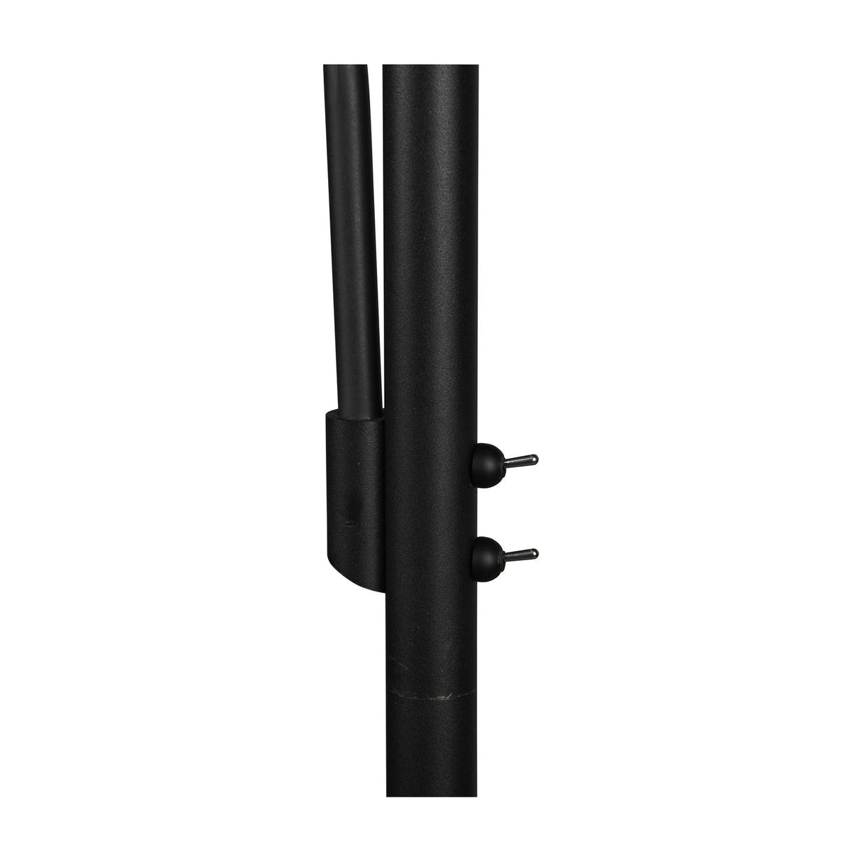 Burton 2 Light Fabric Floor Lamp – Matt Black