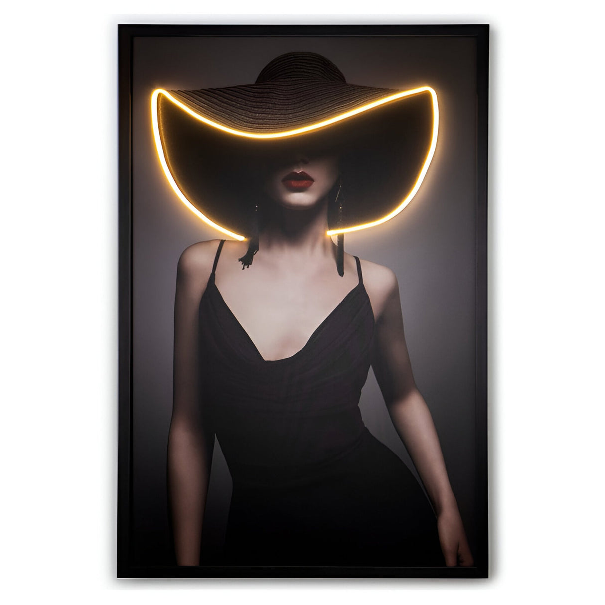 Pamela Silhouette Canvas LED Painting - 80x120cm