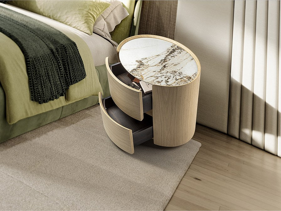 Enoc Bedside Table - Light Oak