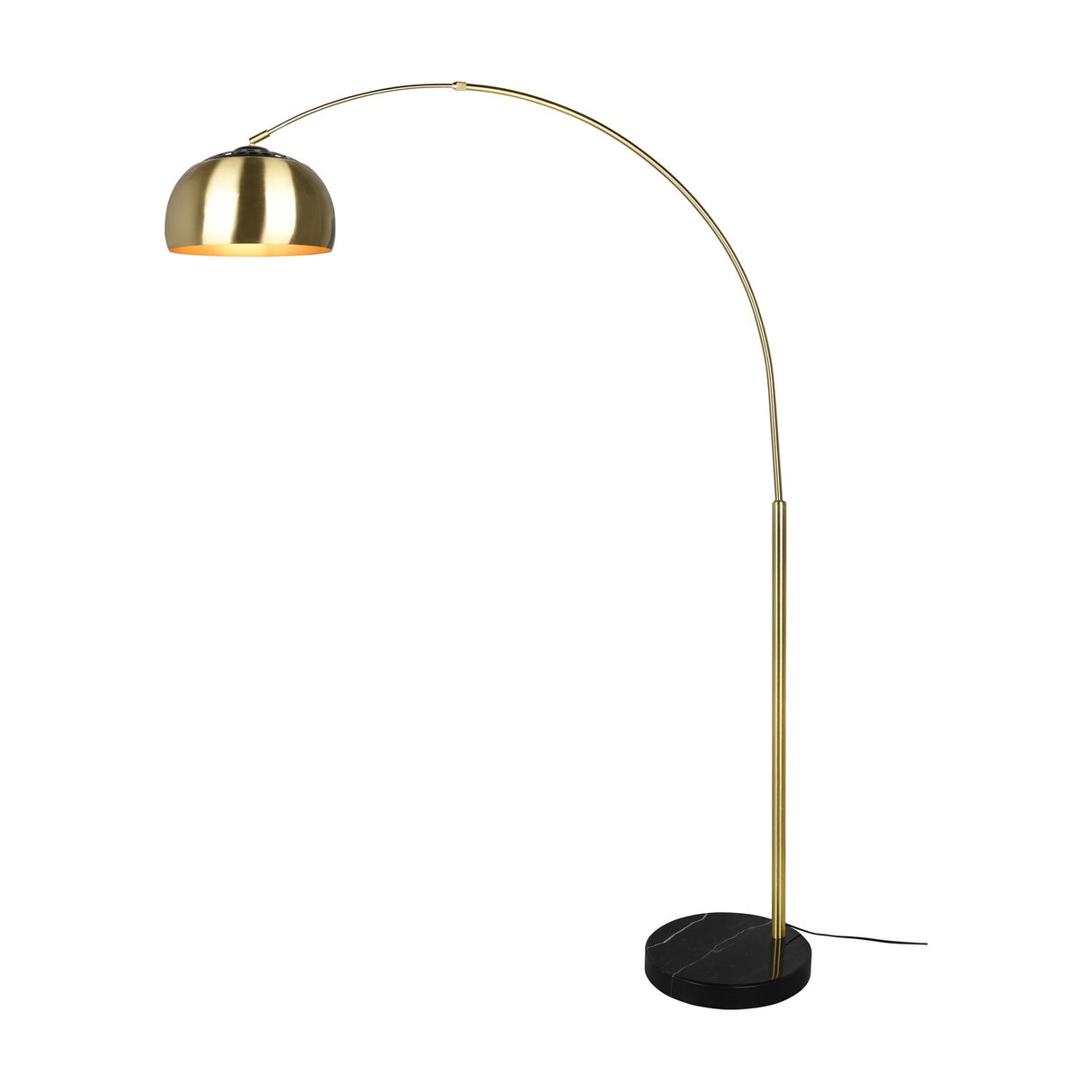 Argentina Arched Floor Lamp – Satin Brass