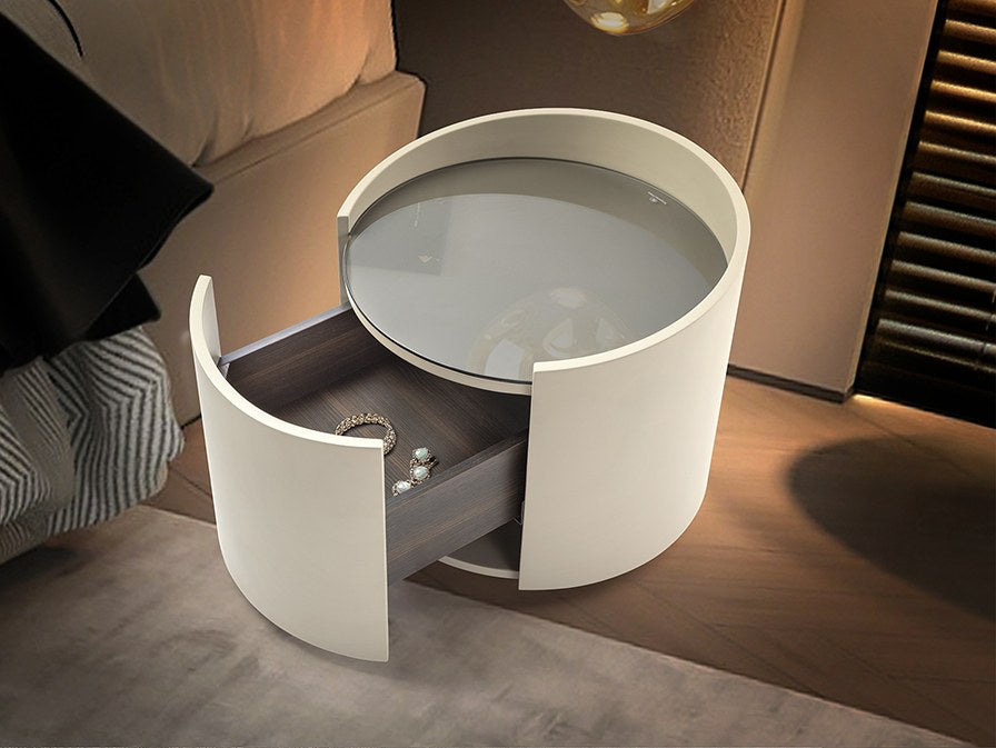 Iza Bedside Table - Khaki