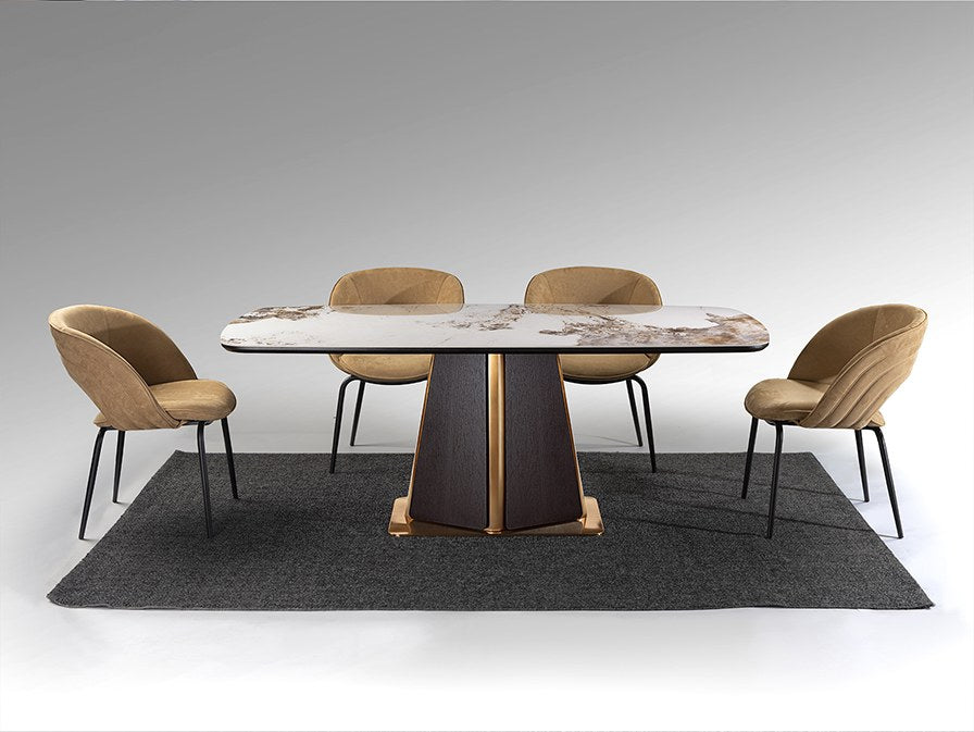 Luca Dining Table - Dark Oak