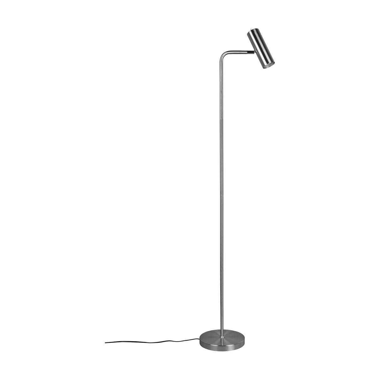 Marley Tube Floor Lamp – Satin Nickel