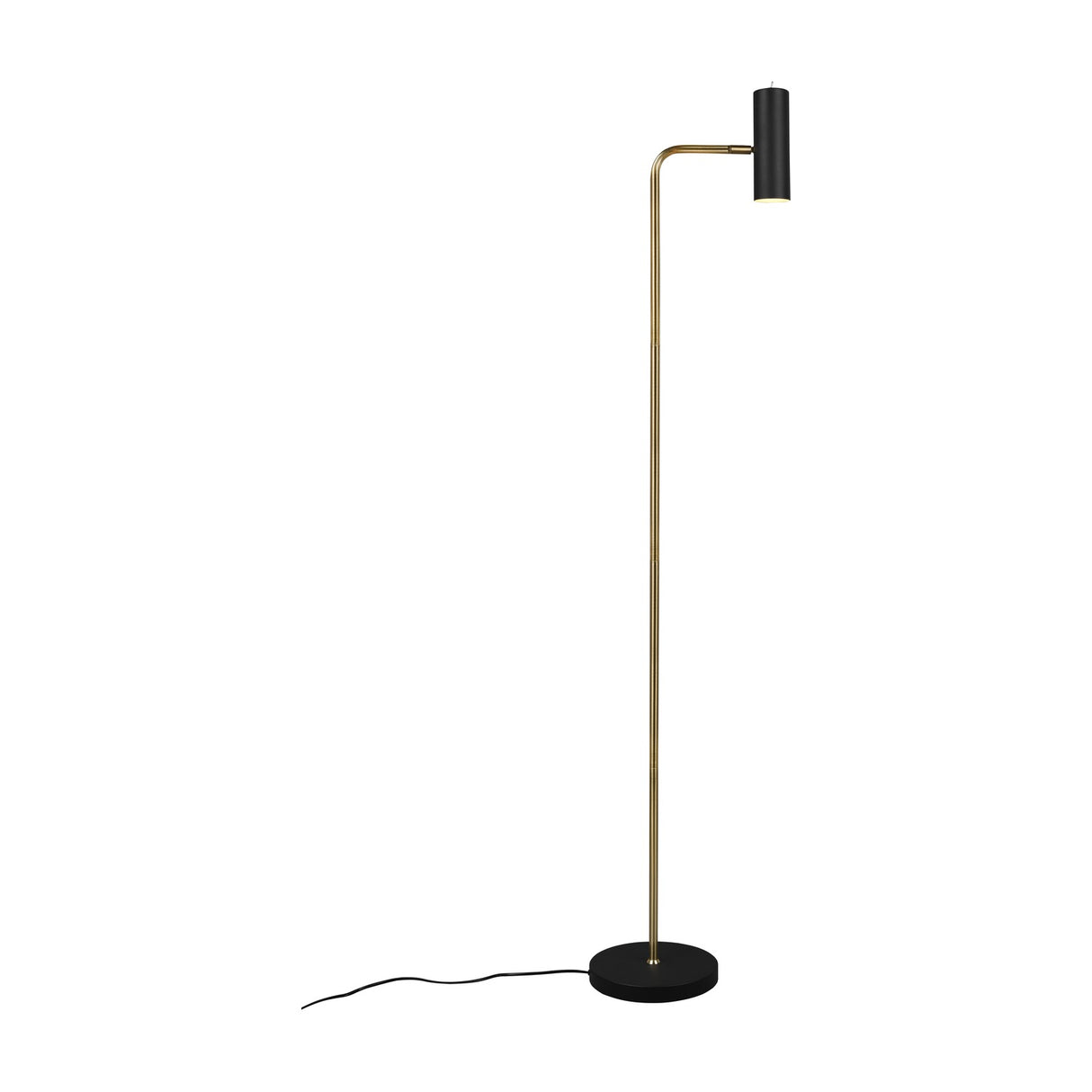 Marley Tube Floor Lamp – Satin Brass