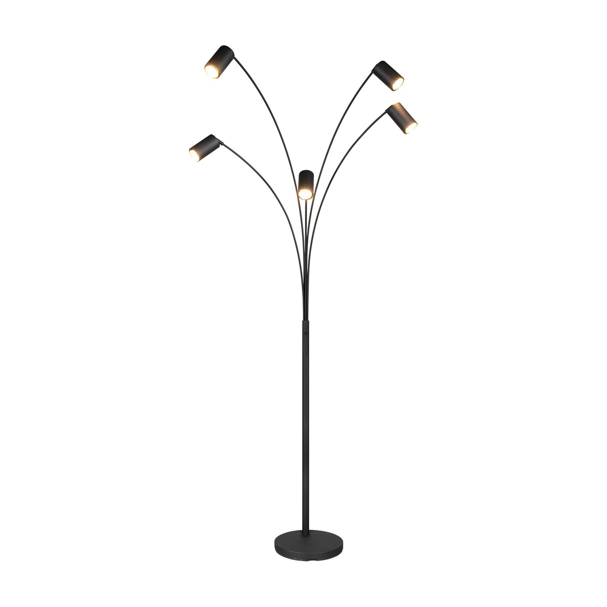Marley 5 Light Floor Lamp – Matt Black