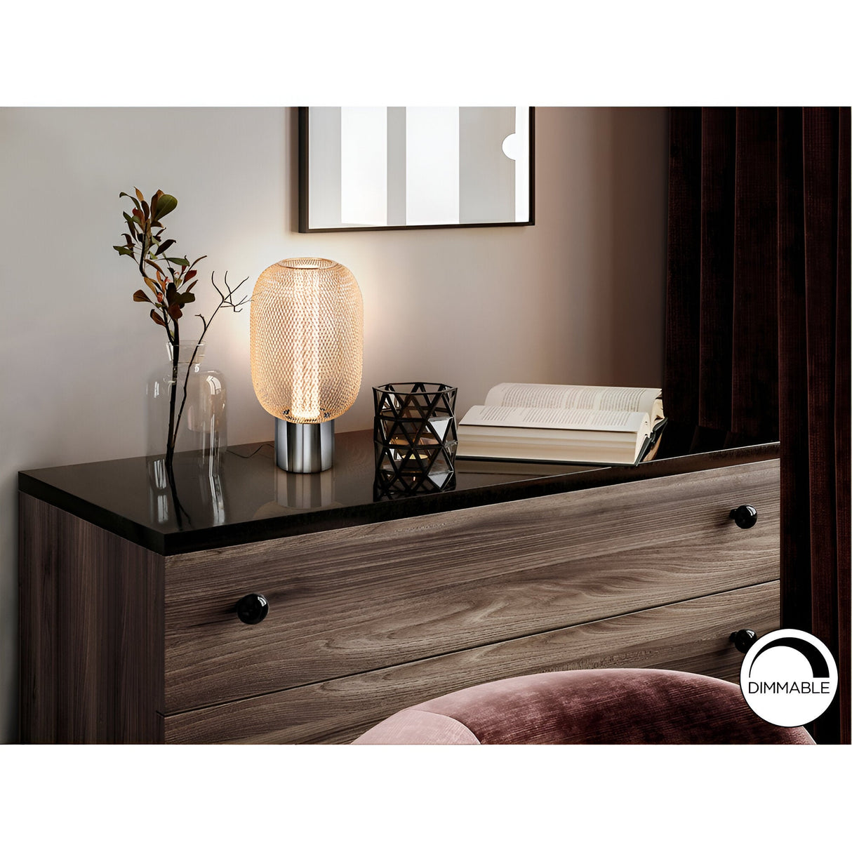 Micron LED Table Lamp 5W 3000K - Chrome/Gold