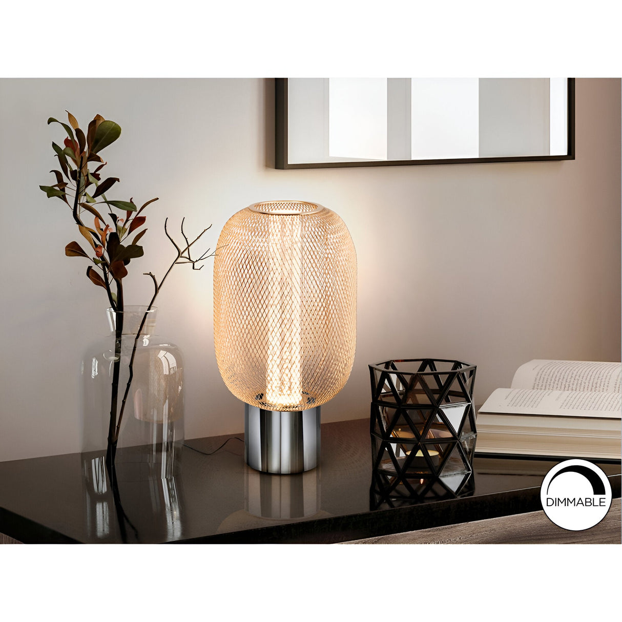 Micron LED Table Lamp 5W 3000K - Chrome/Gold