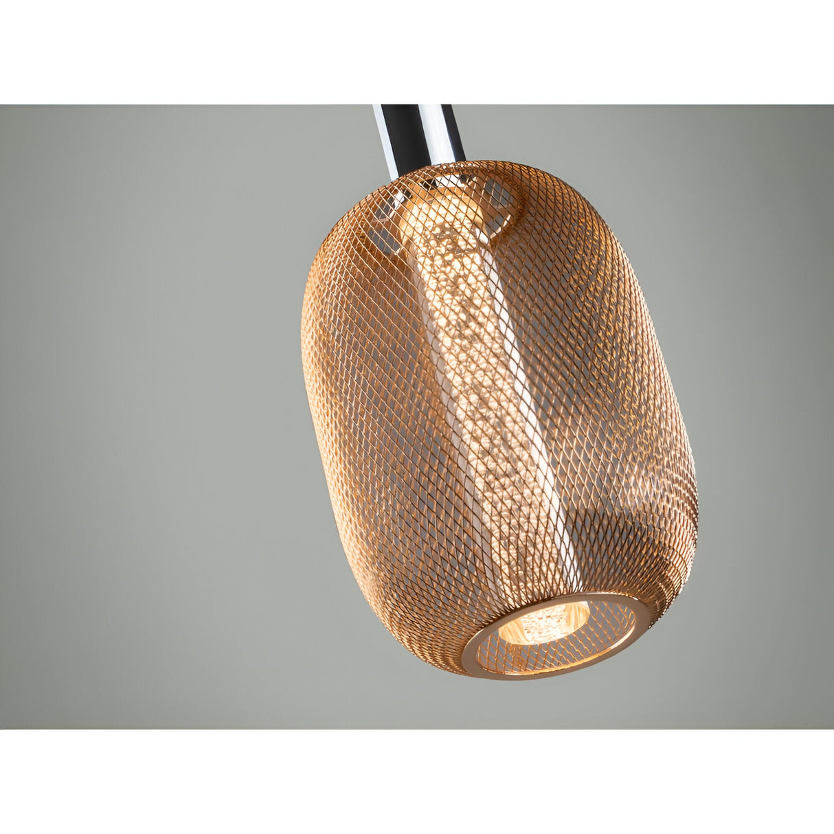 Micron Dimmable LED Pendant Light 5W 3000K - Chrome/Gold