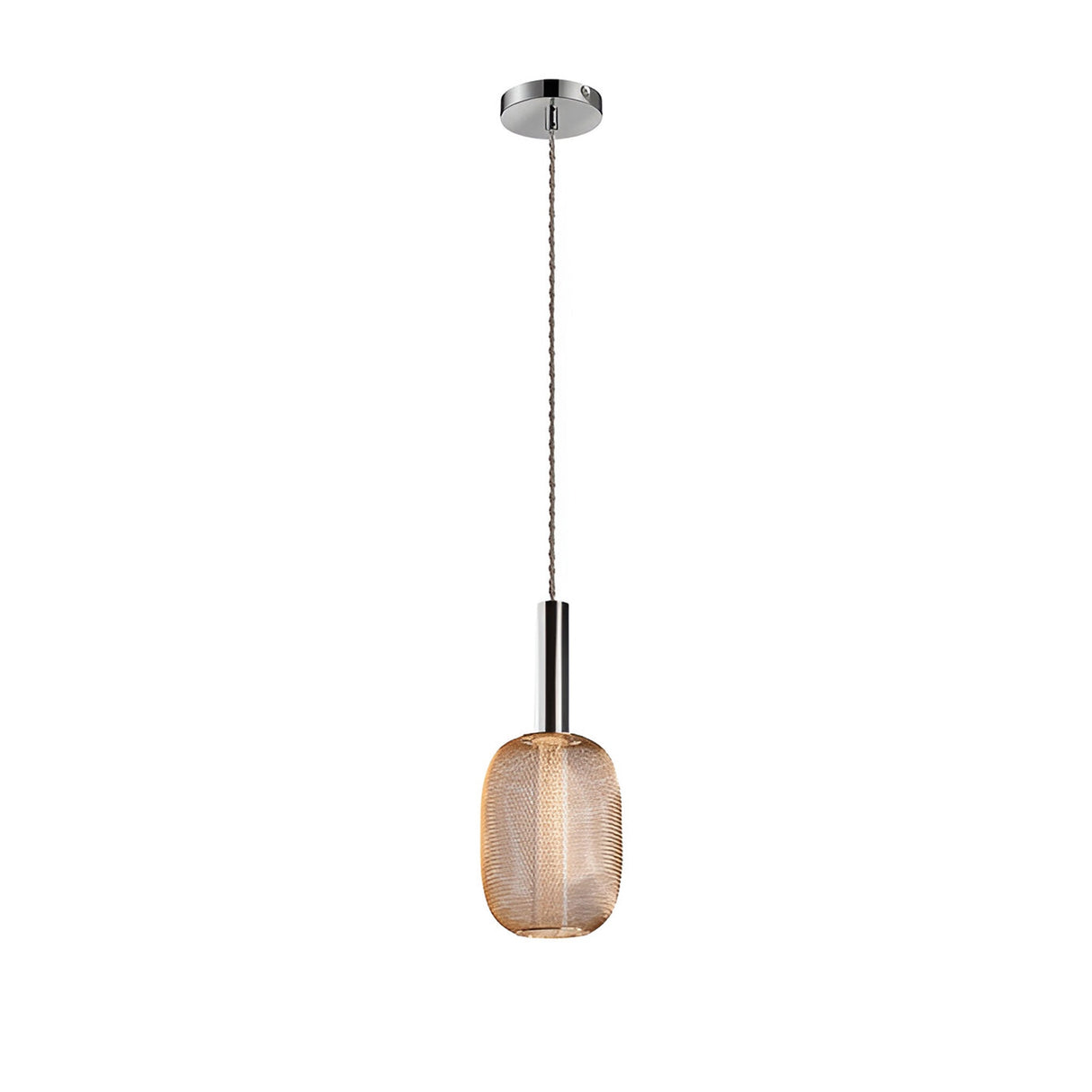 Micron Dimmable LED Pendant Light 5W 3000K - Chrome/Gold