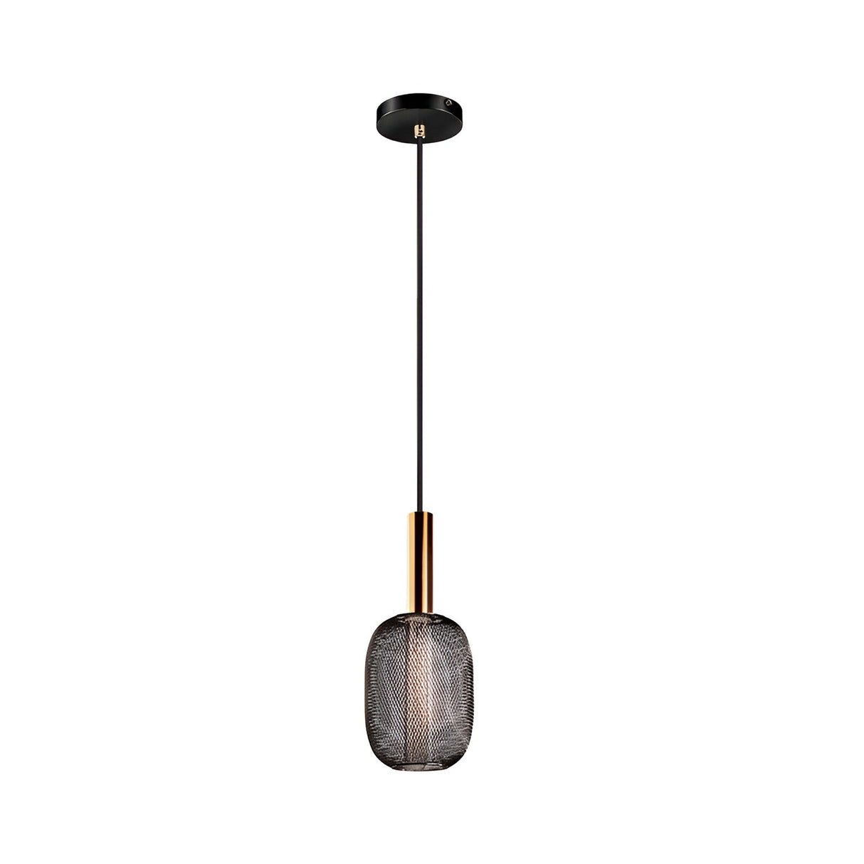 Micron Dimmable LED Pendant Light 5W 3000K - Gold/Black