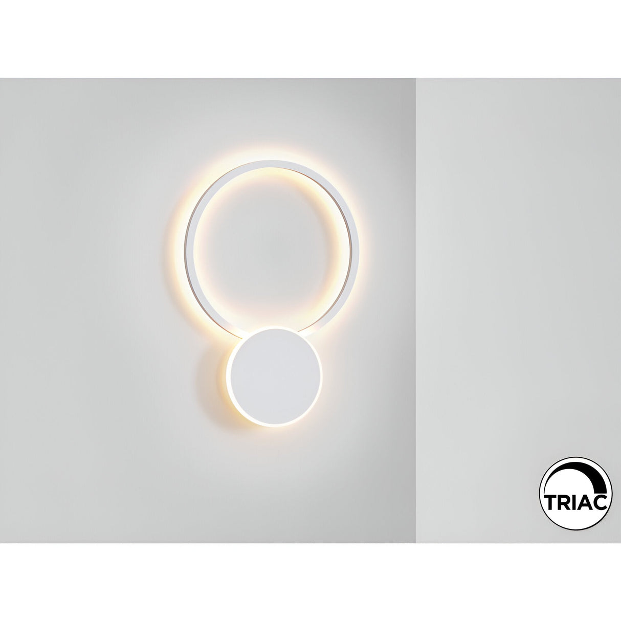 Omnio Dimmable LED Round Wall Light 43W 3000k - White