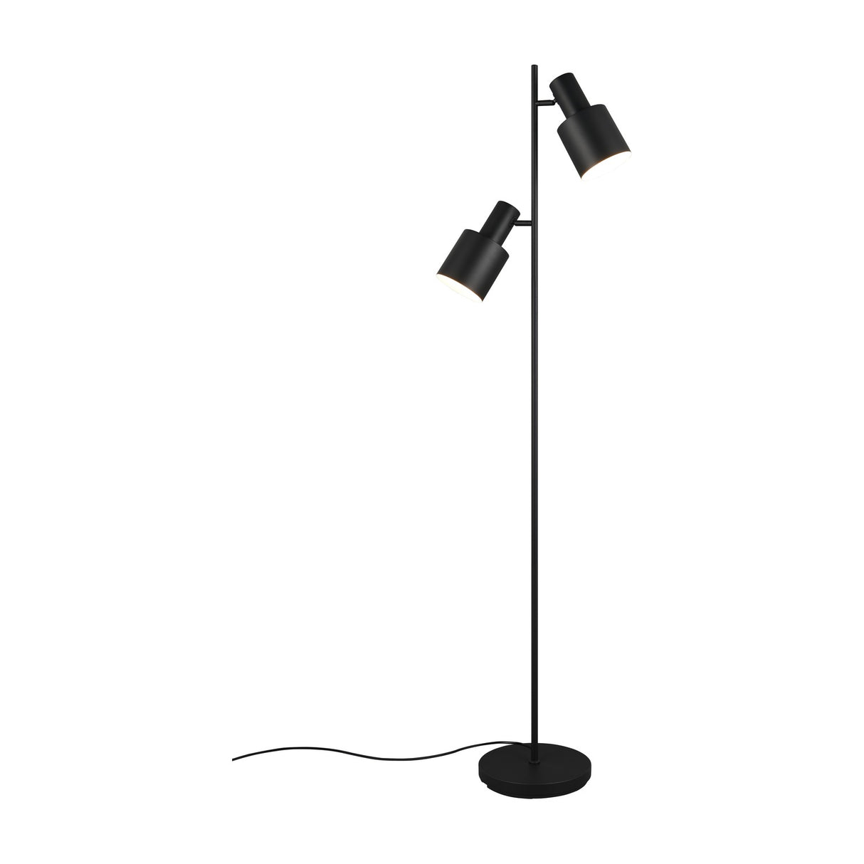 Agudo 2 Light Floor Lamp – Matt Black