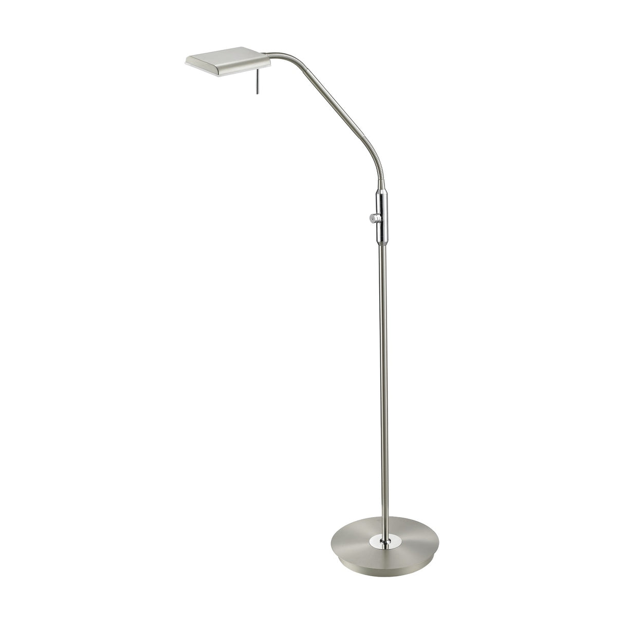 Bergamo LED Floor Lamp – Satin Nickel