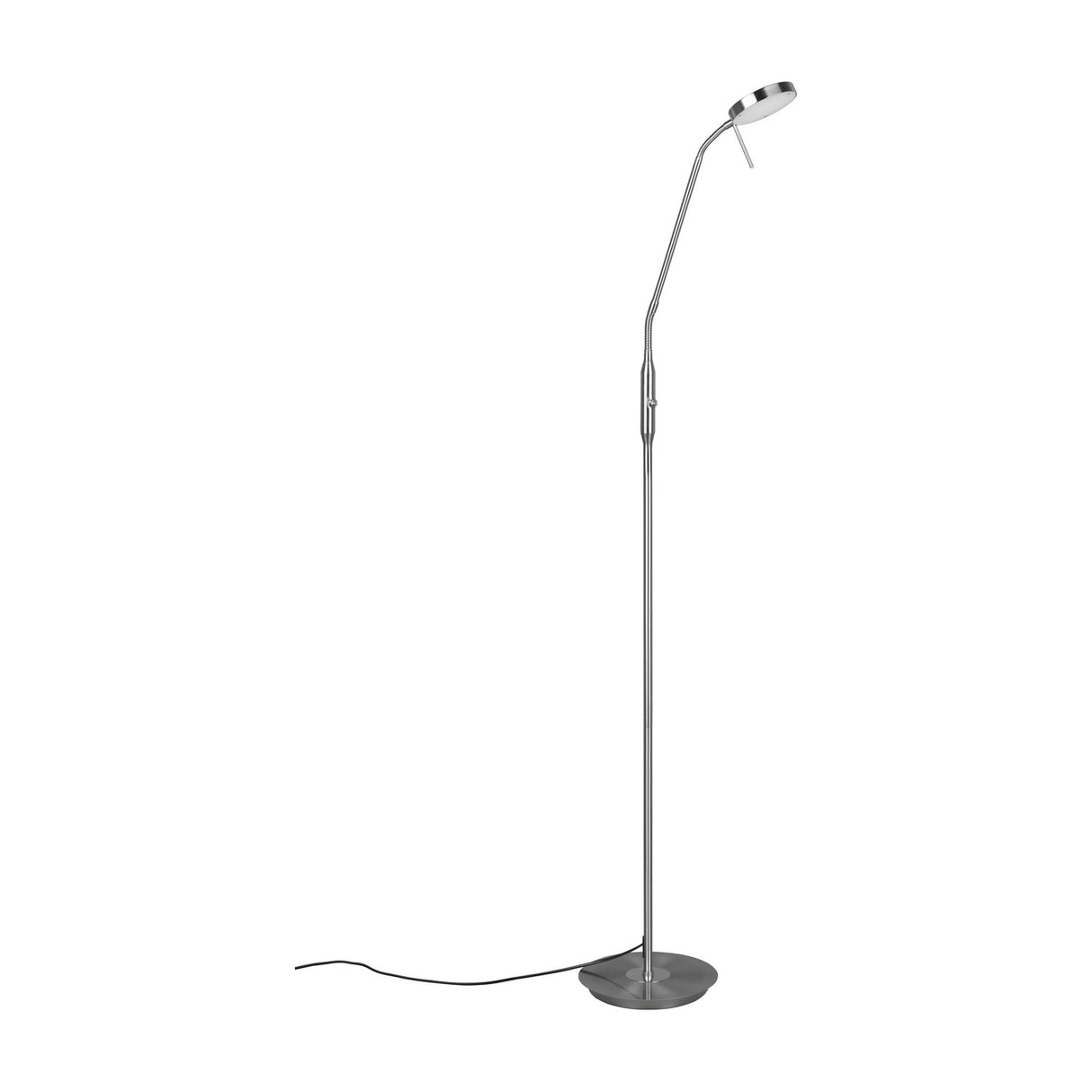Monza LED Floor Lamp – Satin Nickel