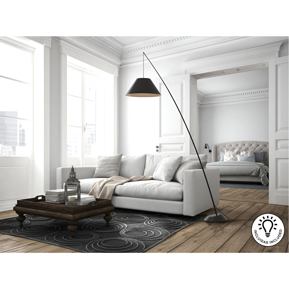 Junco Floor Lamp - Black