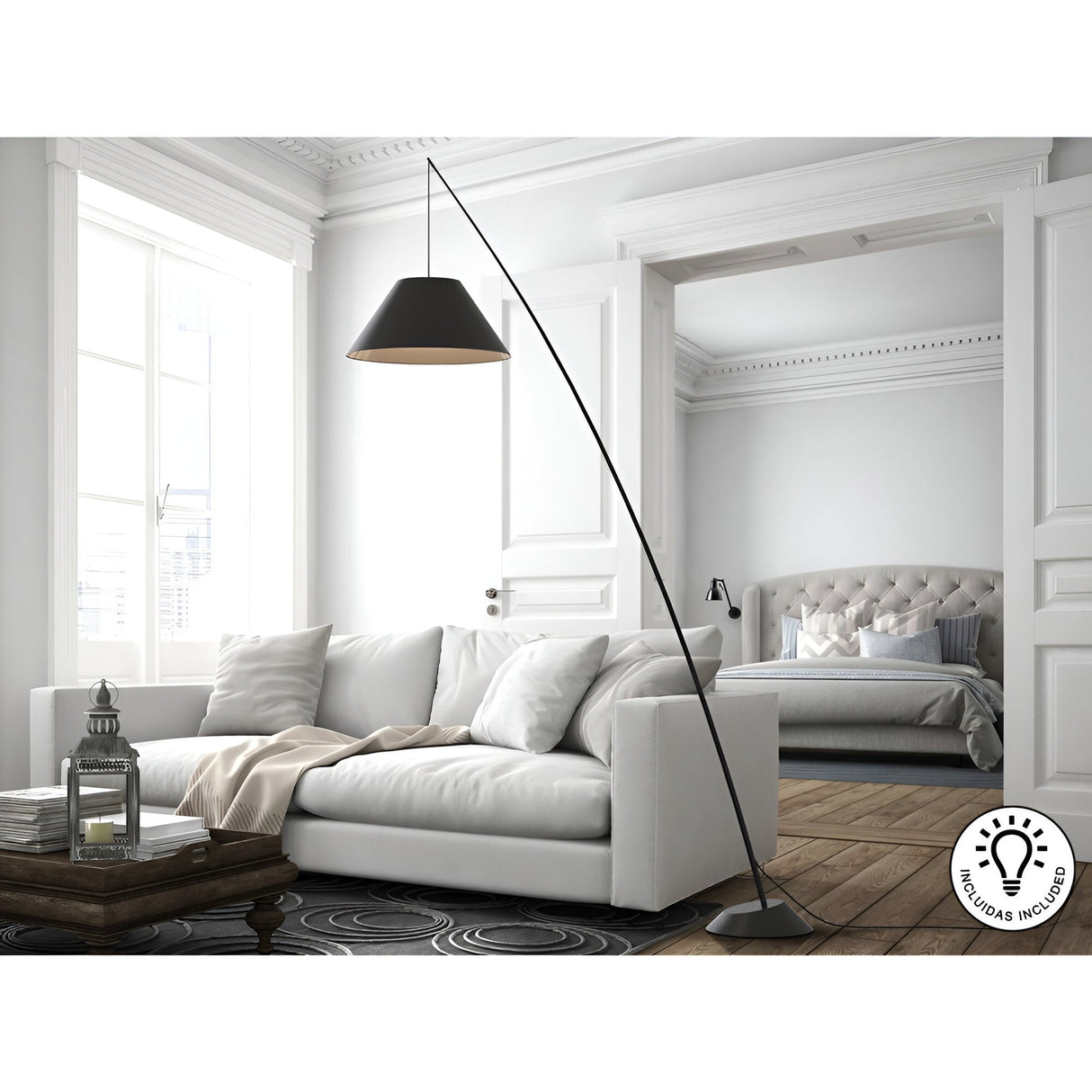 Junco Floor Lamp - Black