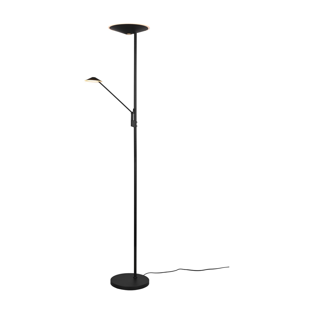 Brantford 2 Light LED Floor Lamp – Matt Black