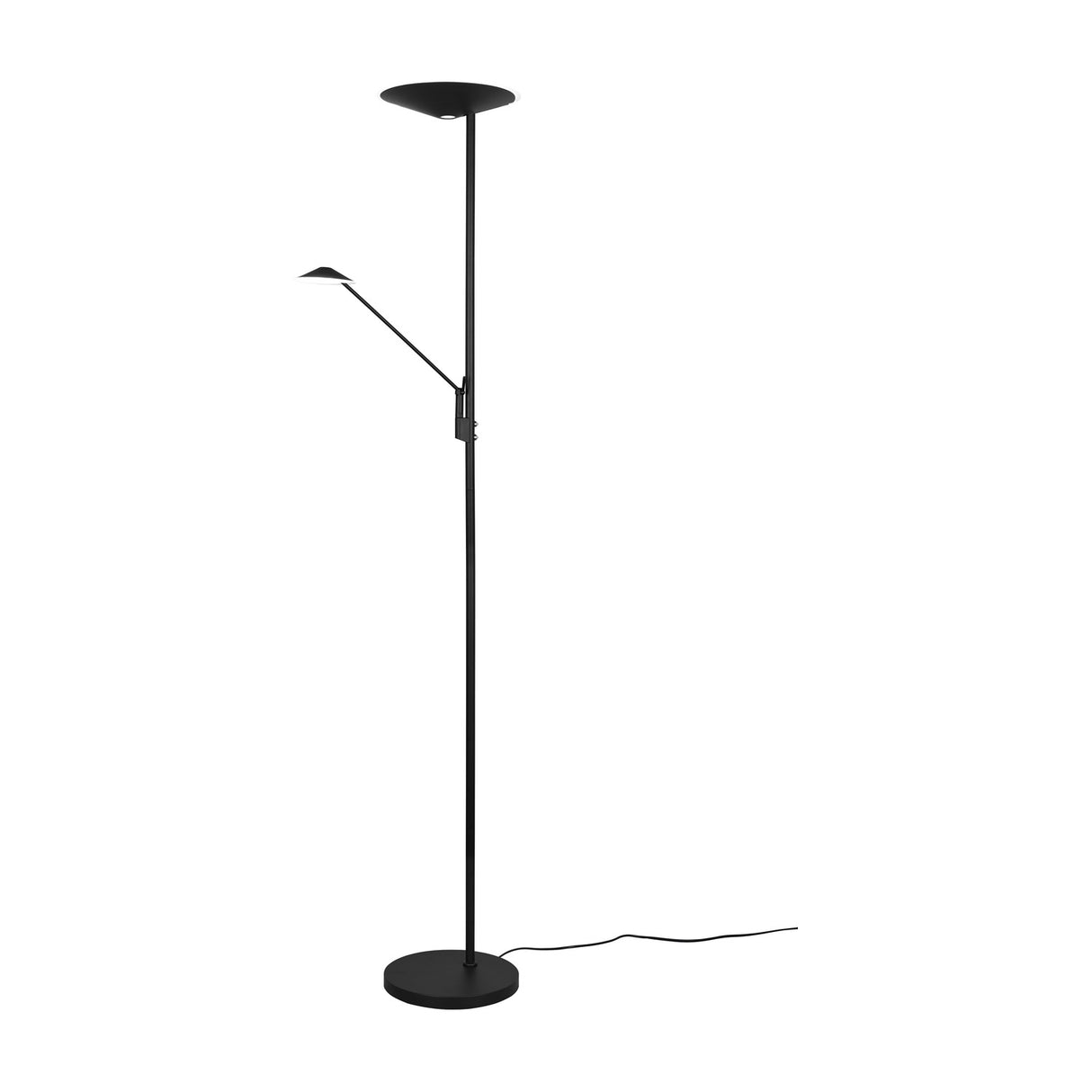 Brantford 2 Light LED Floor Lamp – Matt Black
