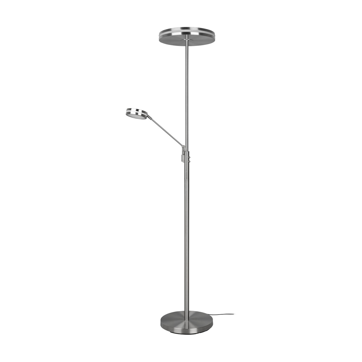 Franklin 2 Light LED Floor Lamp – Satin Nickel