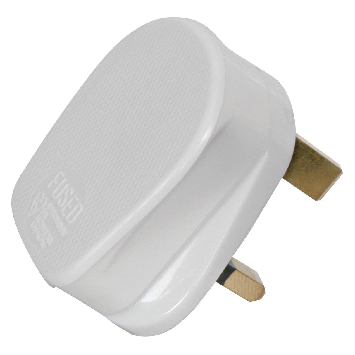 Mercury Rubber UK Mains Plug 13A Fuse - White