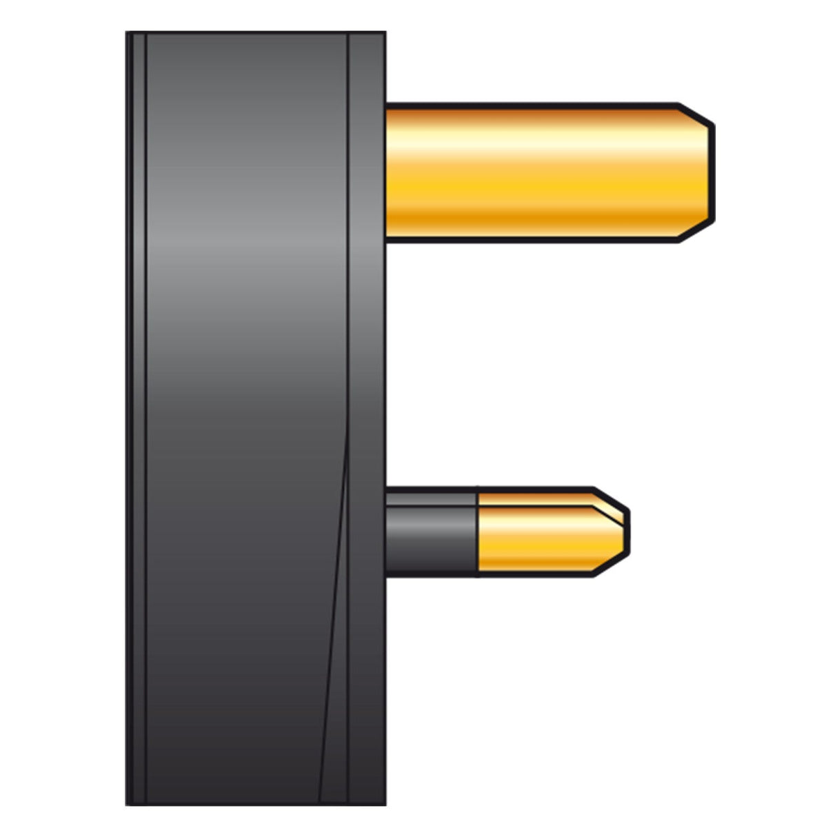 Mercury UK Mains Plug 5A Fuse - Black