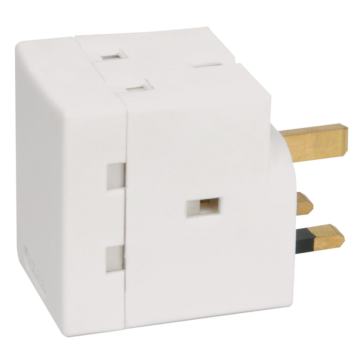 Mercury 3 Way UK Mains Adaptor - White