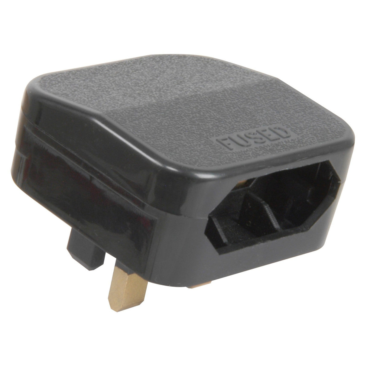 Mercury Fused Euro Converter Plug 5A - Black