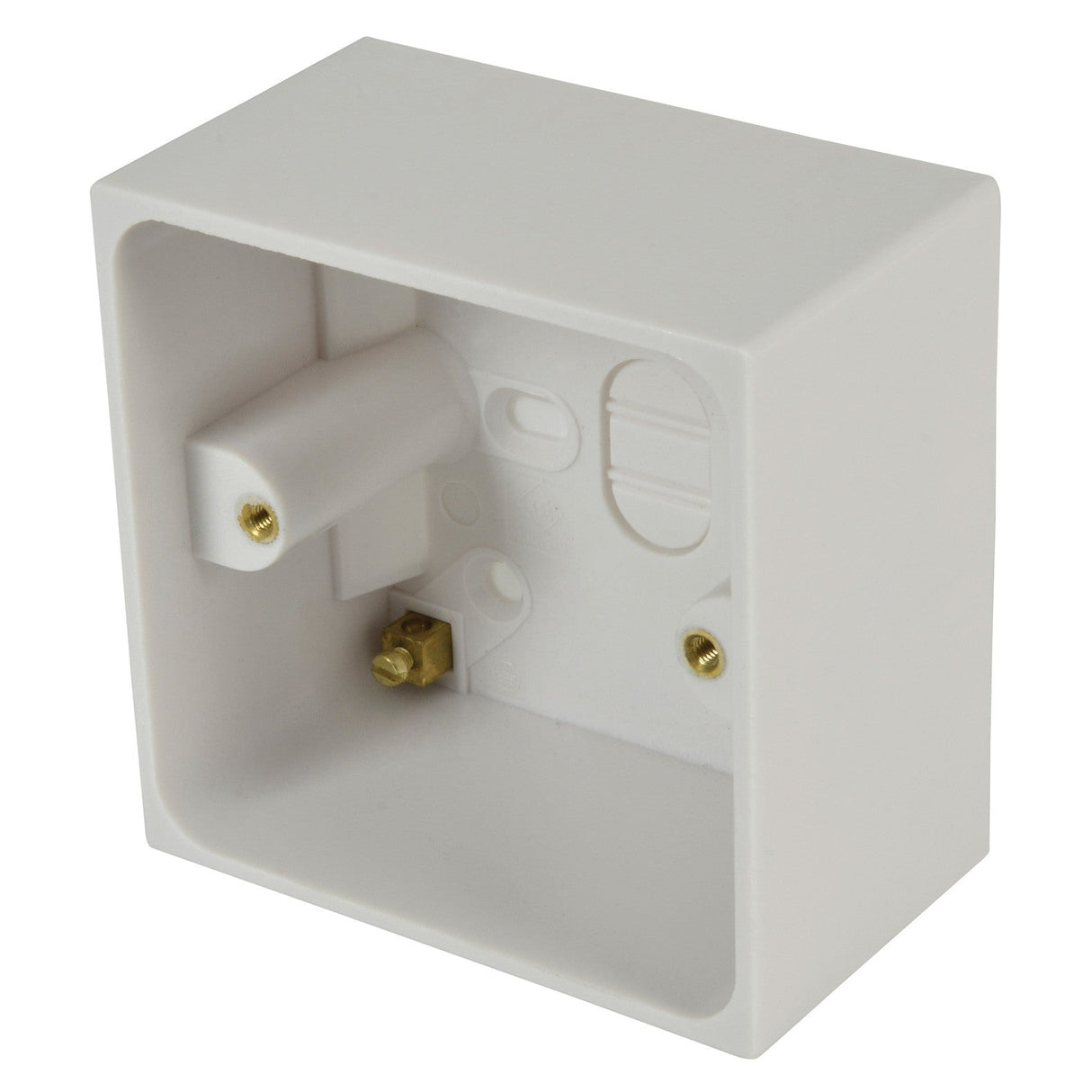 Mercury 1 Gang 47mm Single Surface Box - White