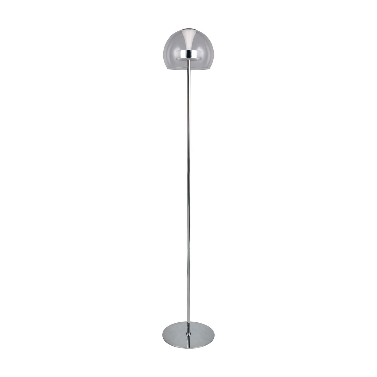 Flynt LED Glass Floor Lamp – Chrome