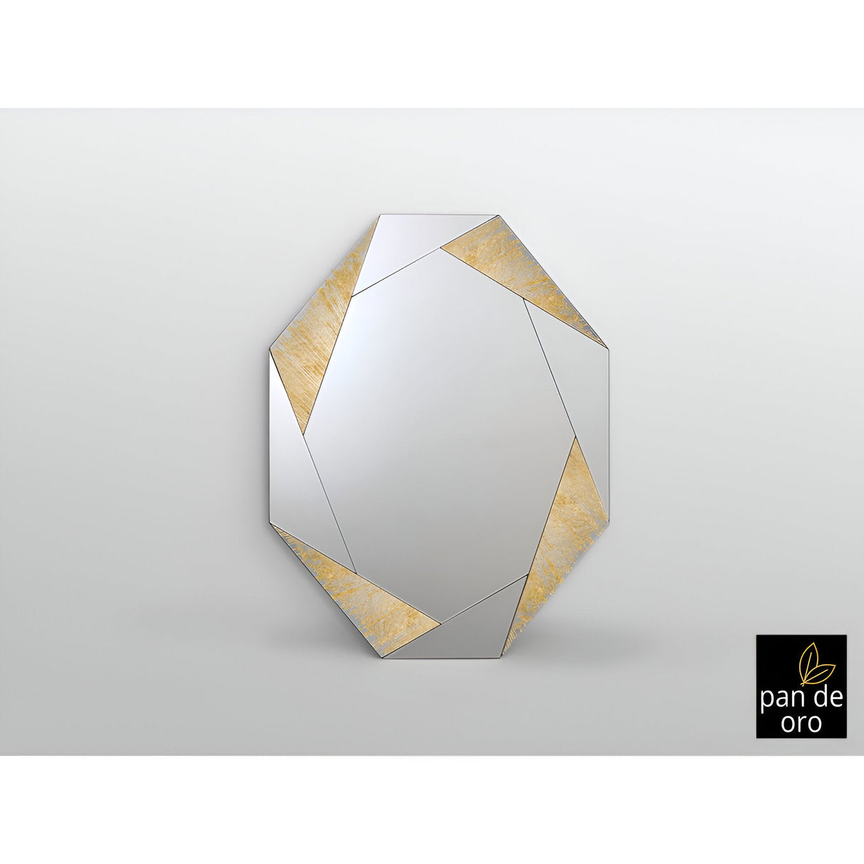 Laverna Asymmetrical Wall Mirror Gold - 120x90cm