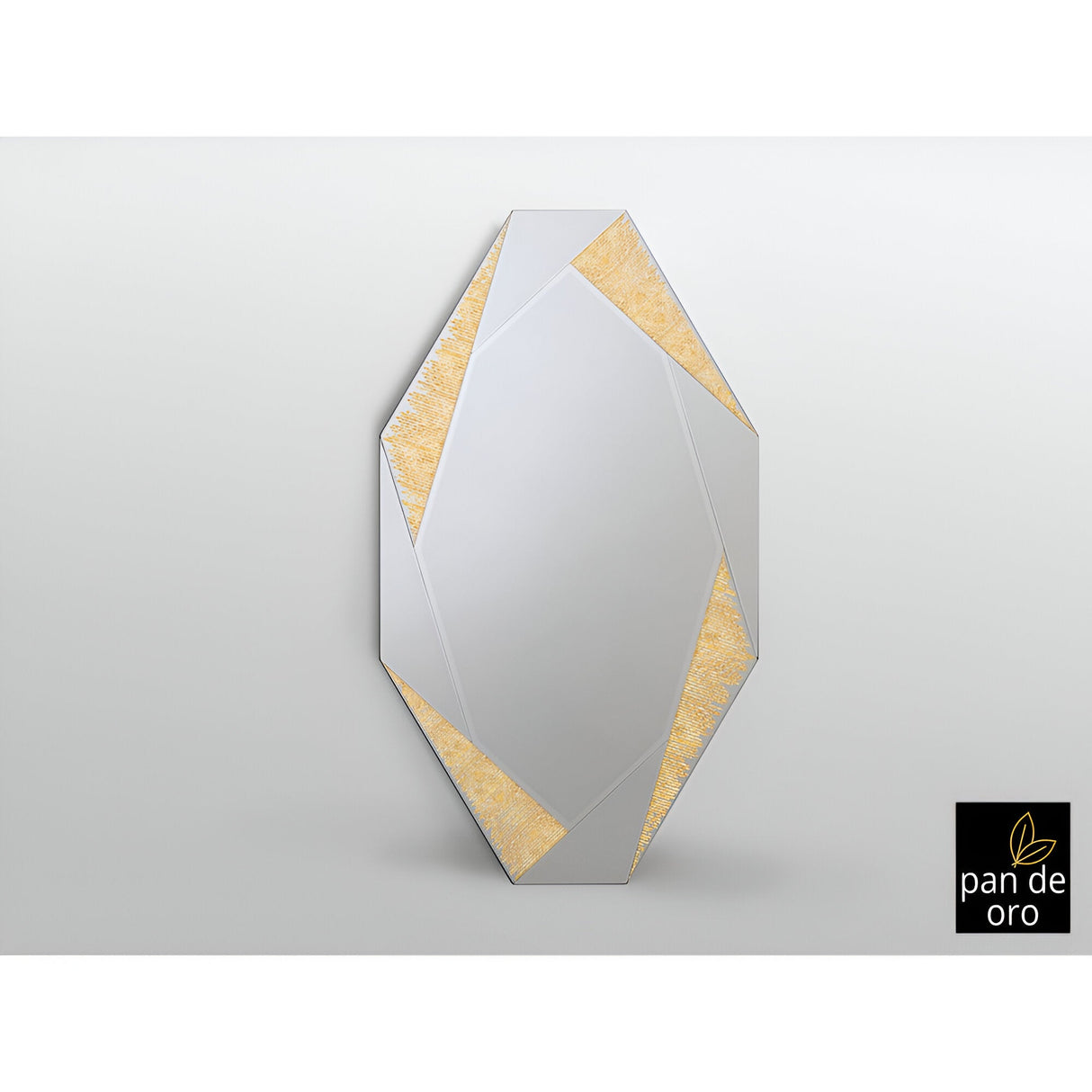 Laverna Asymmetrical Wall Mirror Gold - 180x100cm