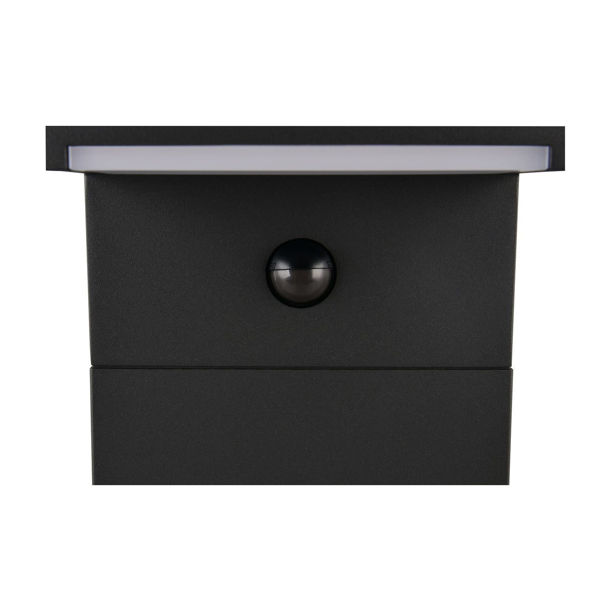 Ravi LED White PIR Outdoor Lamp Post – Anthracite