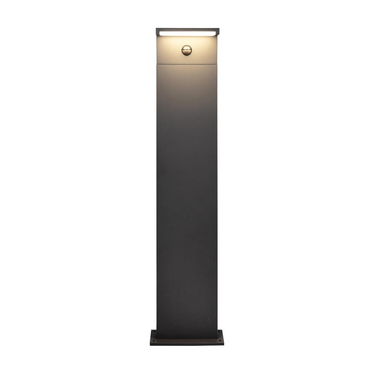 Ravi LED White PIR Outdoor Lamp Post – Anthracite
