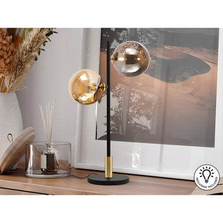 Dark  Table Lamp - Black/Brass