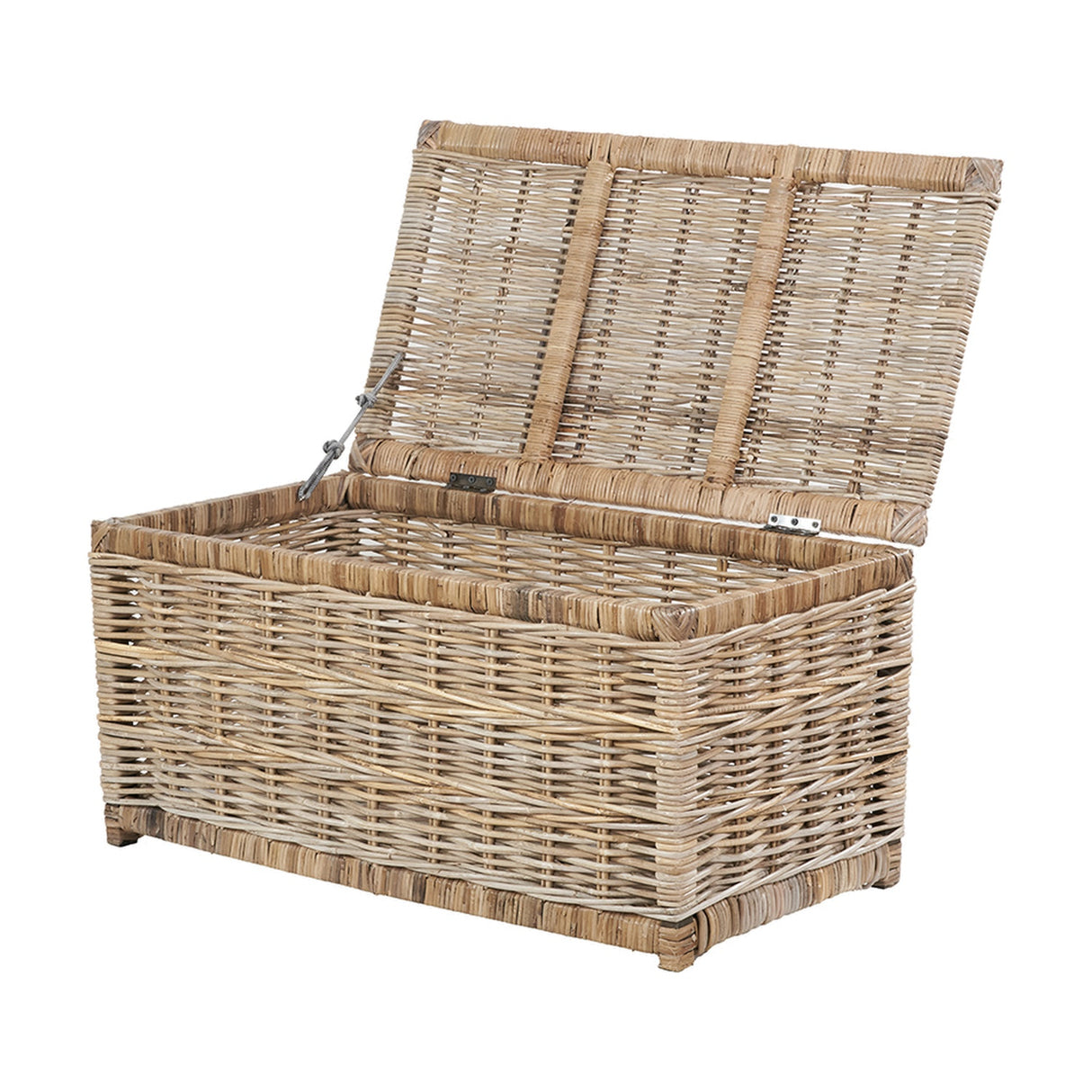 Tobs Set of 3 Grey Kubu Rattan Basket Chests - 51cm