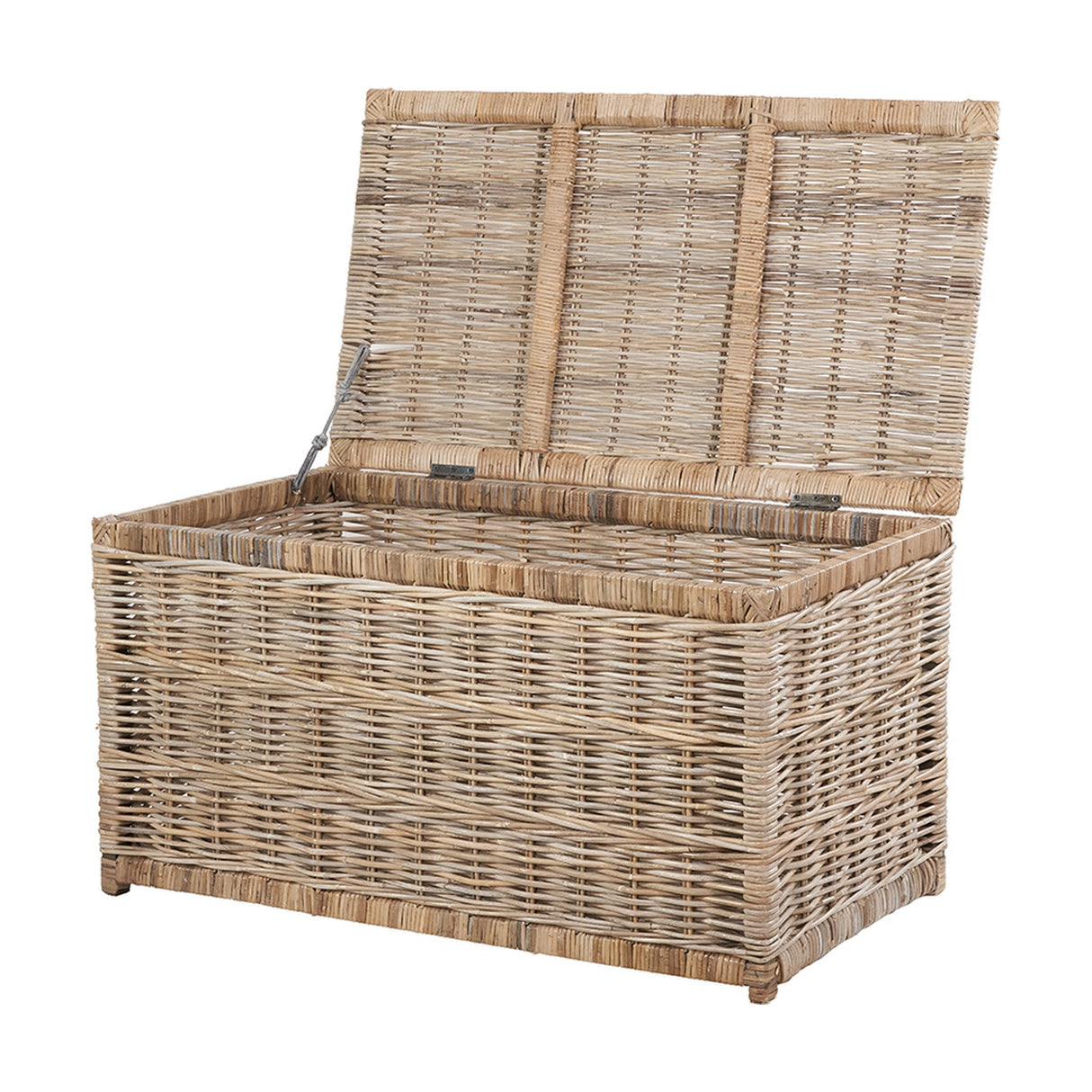 Tobs Set of 3 Grey Kubu Rattan Basket Chests - 51cm