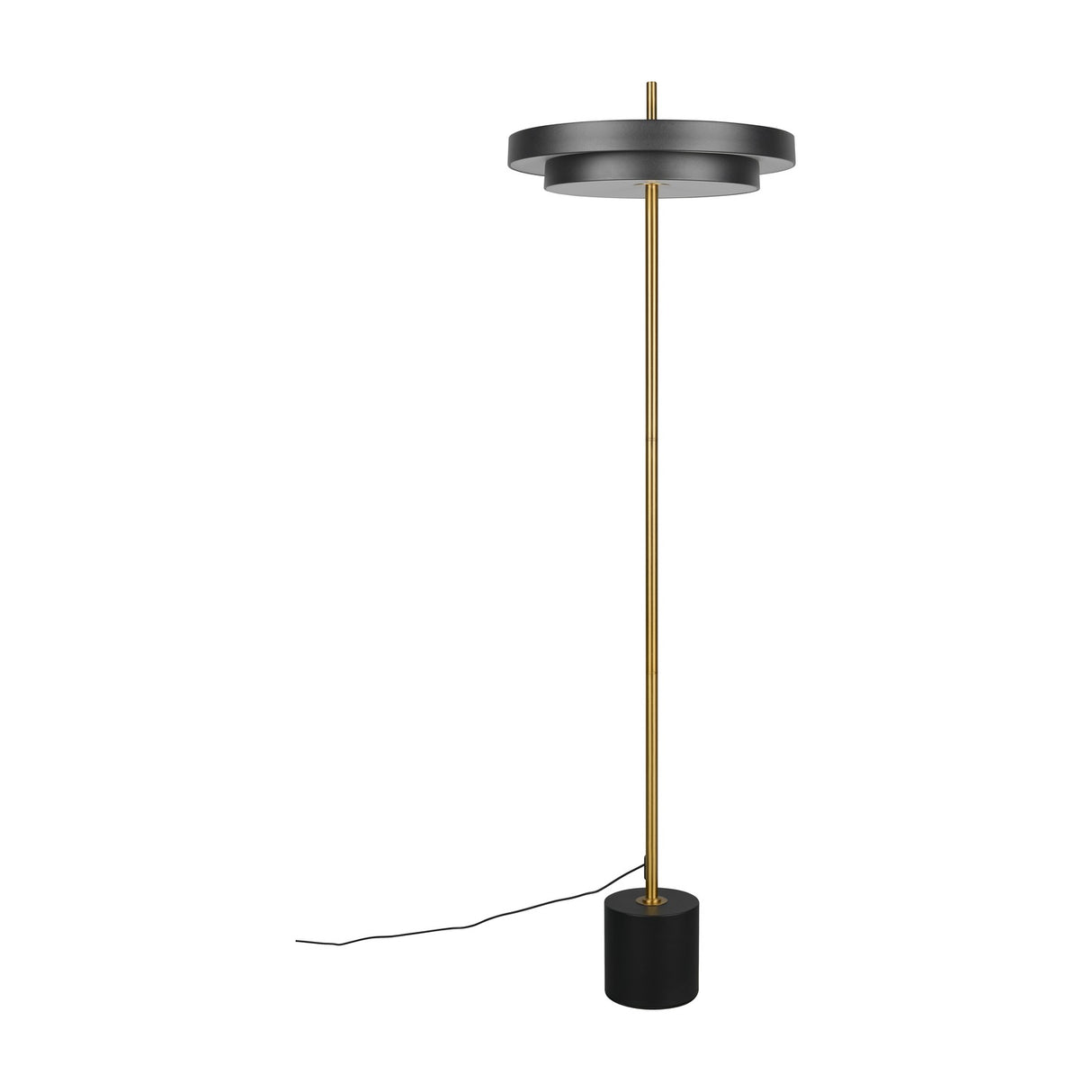 Keaton LED Floor Lamp – Black & Gold