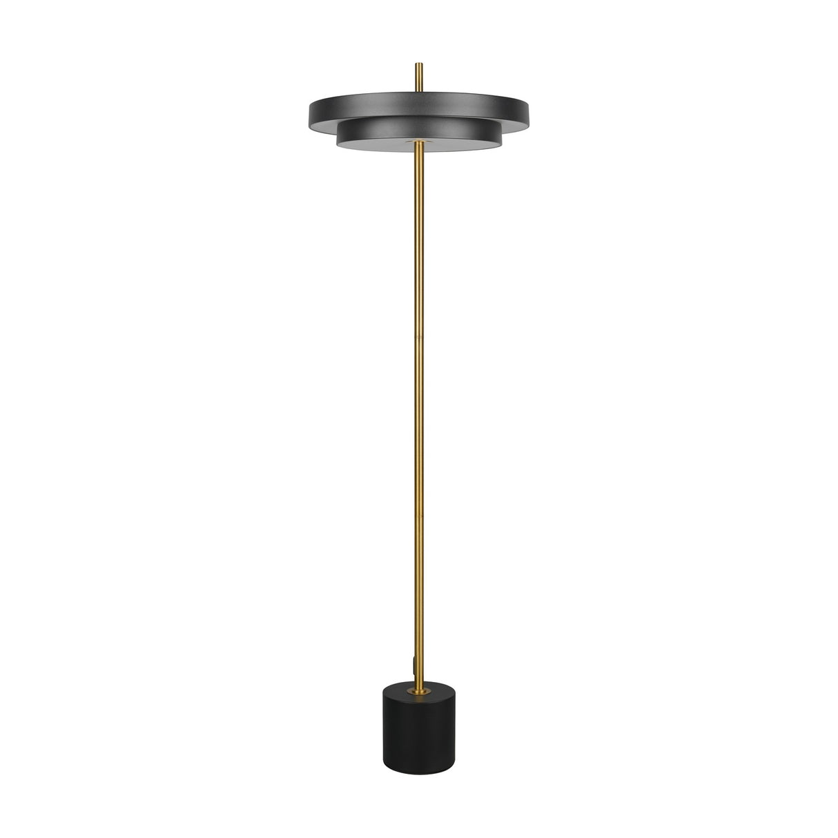 Keaton LED Floor Lamp – Black & Gold
