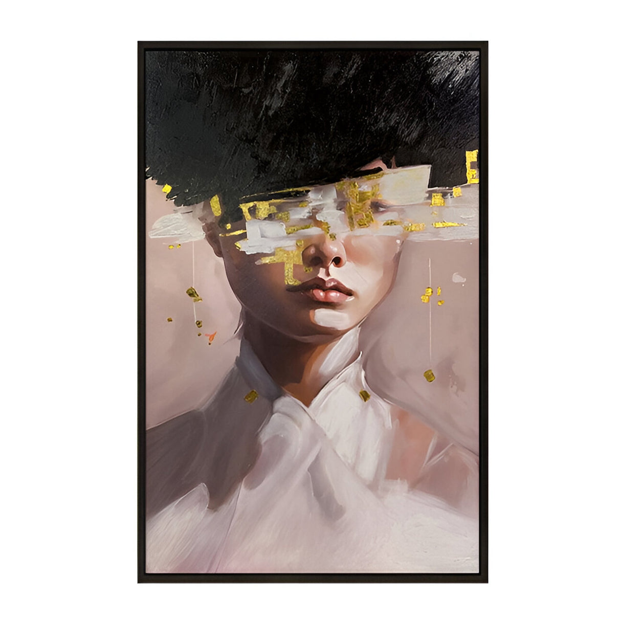 Ella Blurred Portrait Oil Painting – 100x150cm