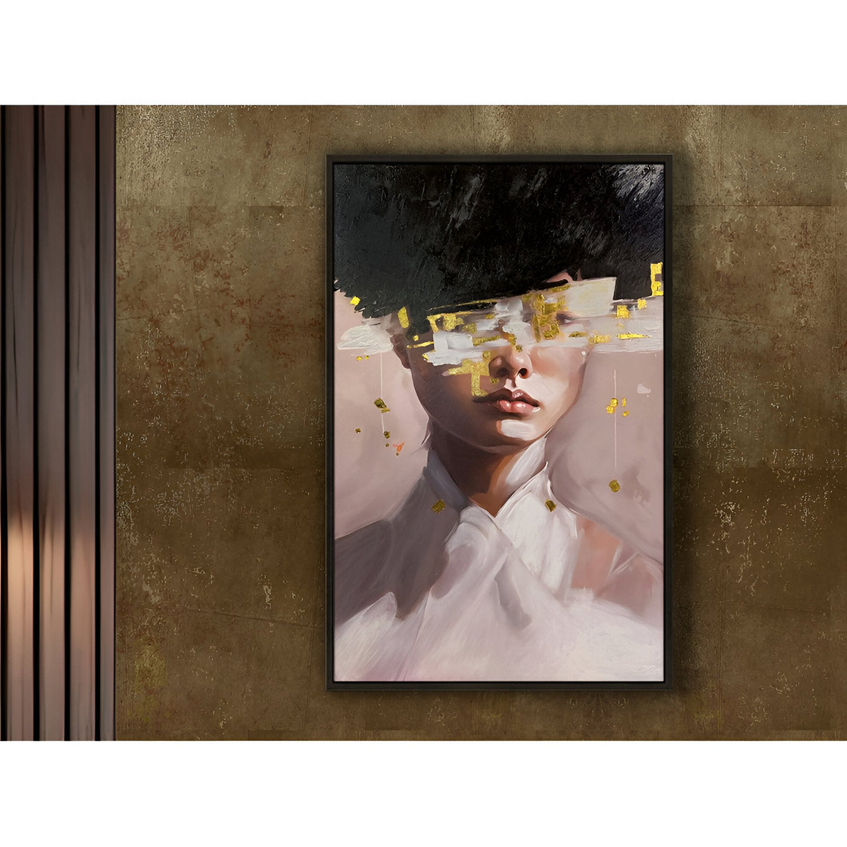 Ella Blurred Portrait Oil Painting – 100x150cm