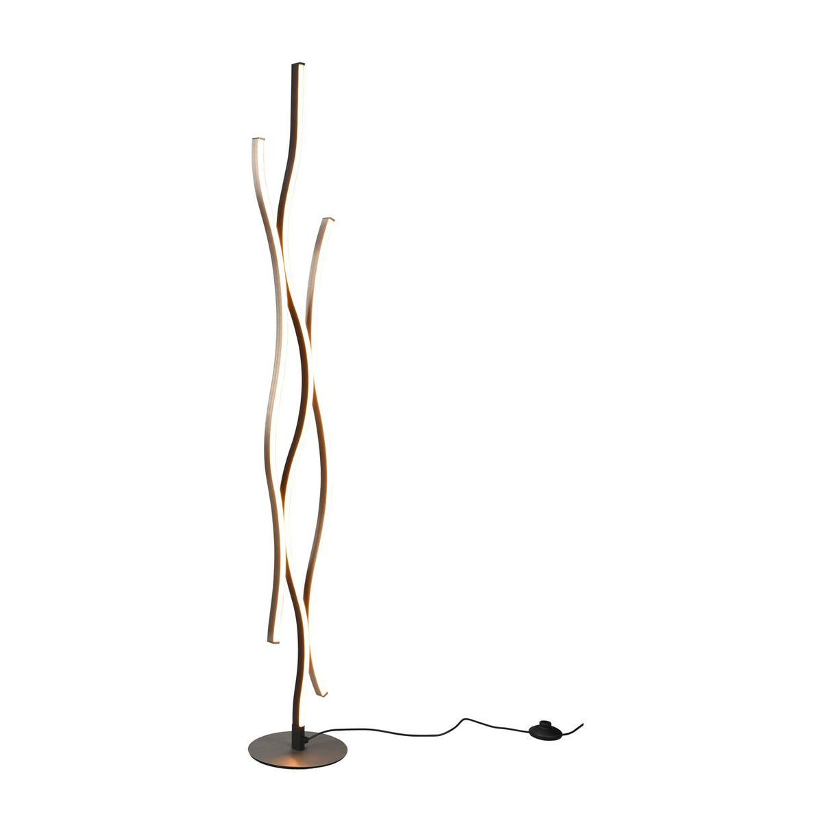 Blaze 3 Light LED Floor Lamp – Brushed Aluminium