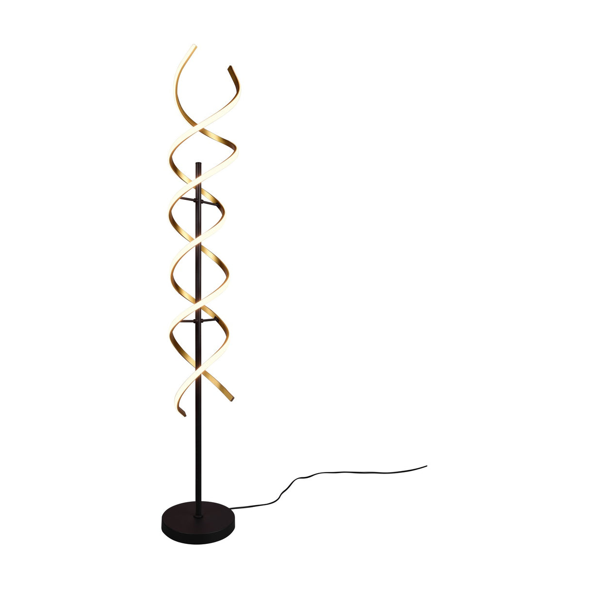 Sequence LED Floor Lamp – Satin Brass