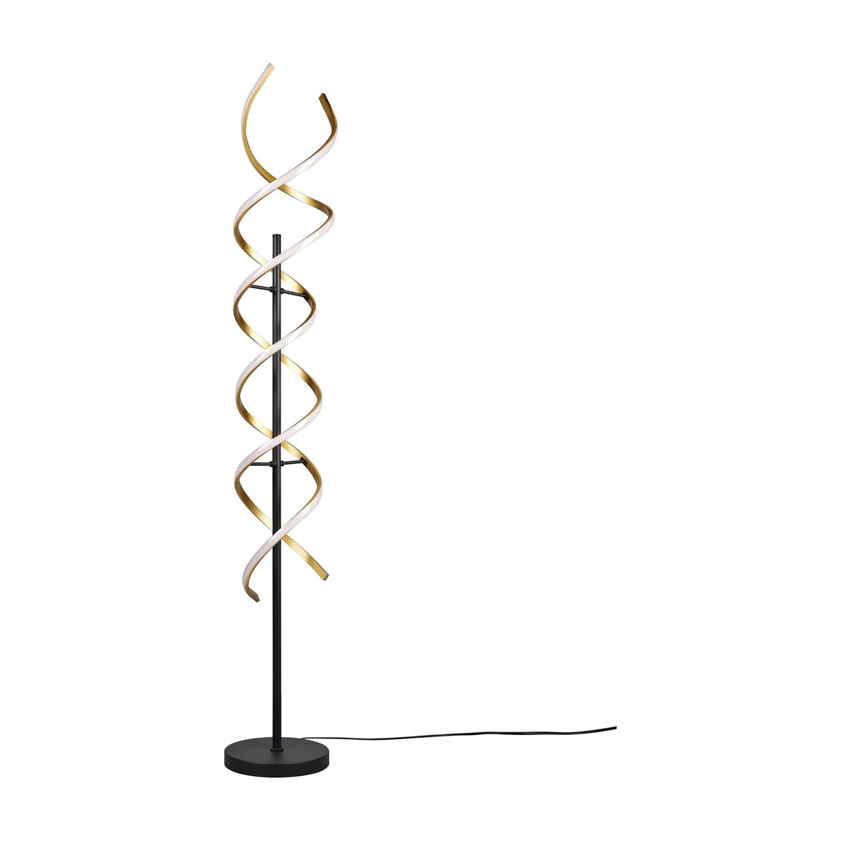 Sequence LED Floor Lamp – Satin Brass