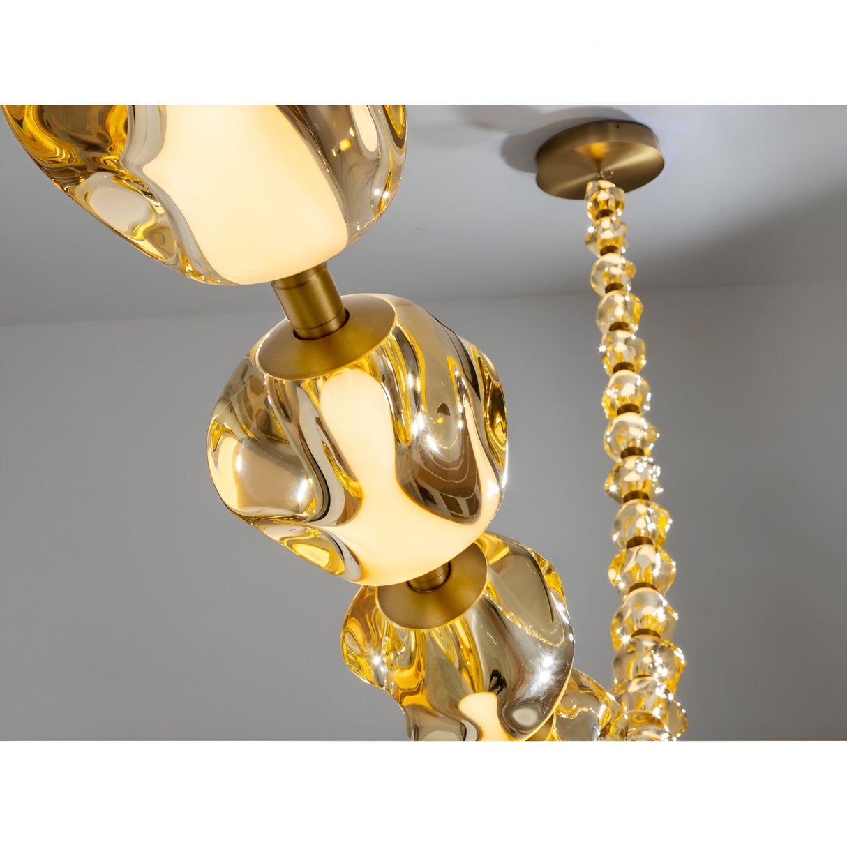 Zaria II Dimmable LED Small Suspension Light 105W 3000K - Gold