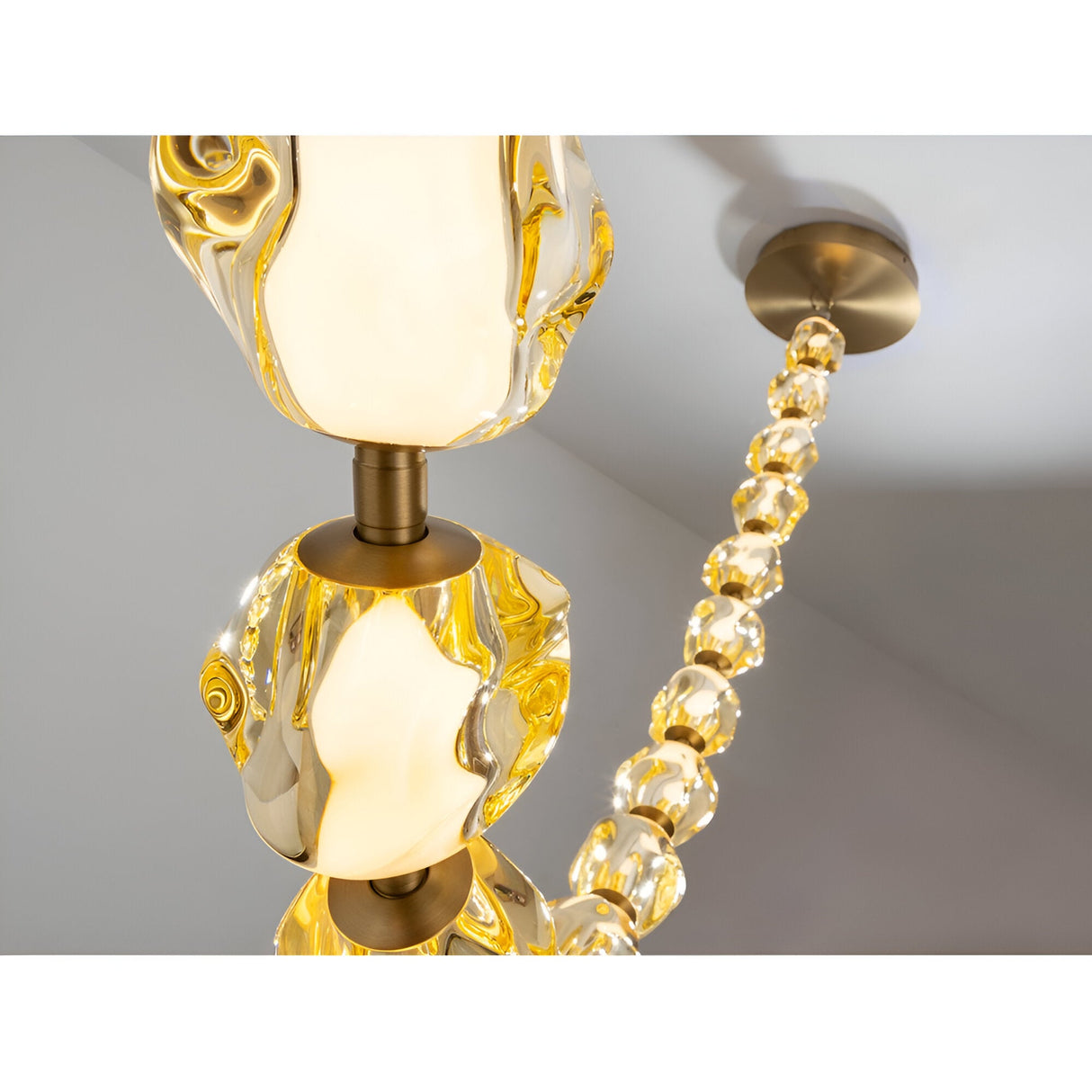 Zaria II Dimmable LED Large Suspension Light 105W 3000K - Gold