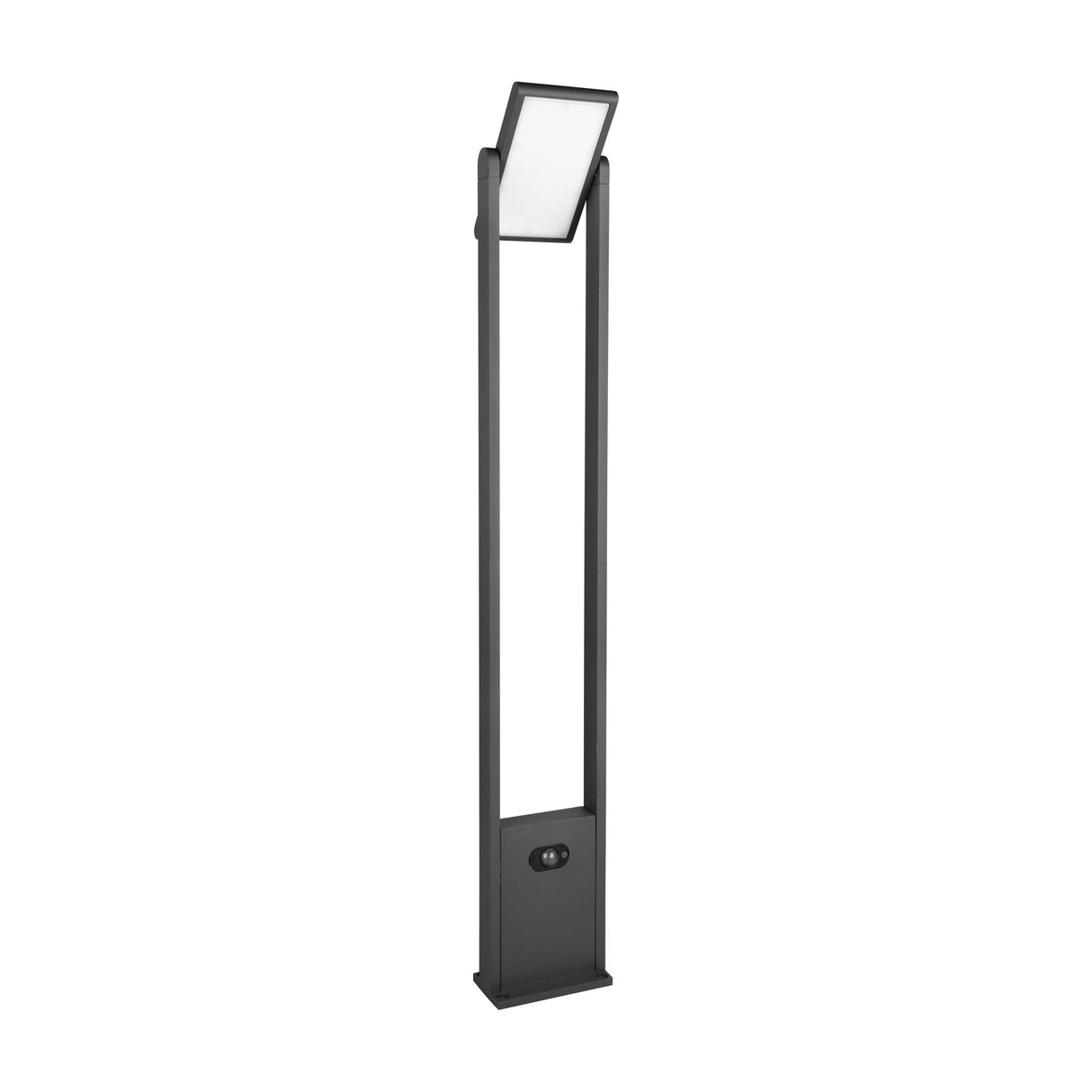 Malawi Solar LED White PIR Lamp Post – Anthracite