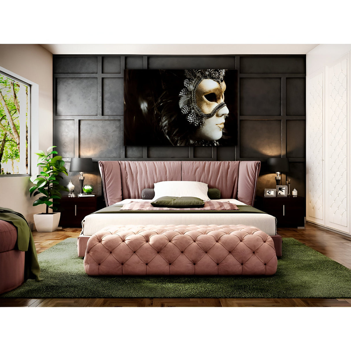 Carnaval Masquerade Photography Print - 150x100cm