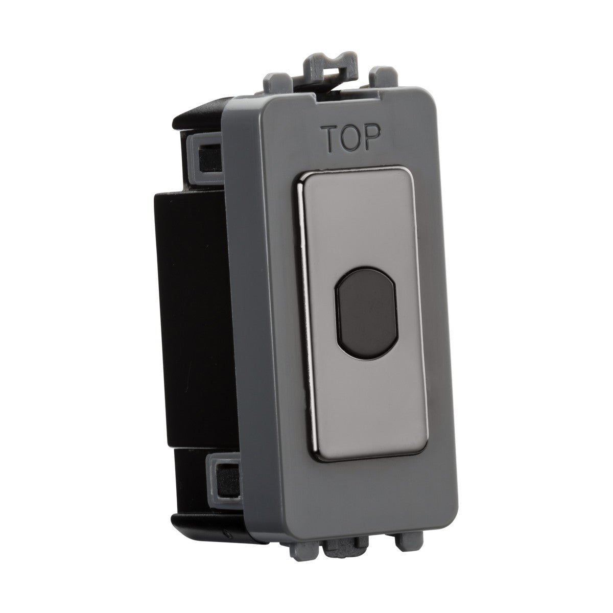 1G 1-way 10-200W (10-100W LED) trailing edge dimmer (Press Type) - black nickel