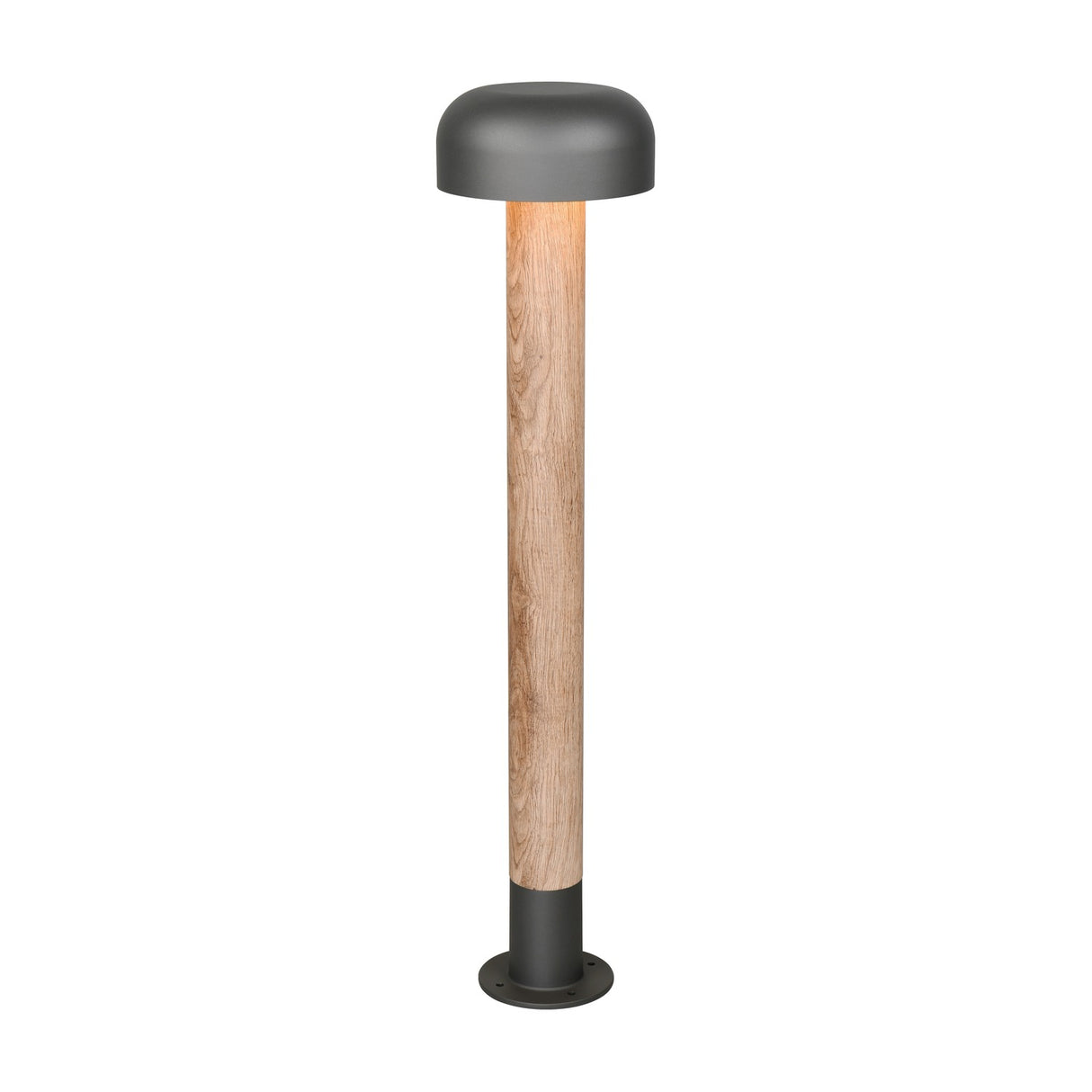 Fraser 84cm Outdoor Lamp Post – Wood Effect